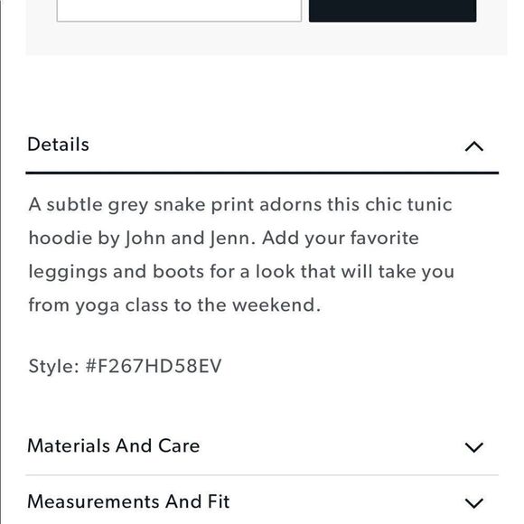 John + Jenn DYLAN Python Hooded Tunic Pullover with front slide pocket - Picture 5 of 15